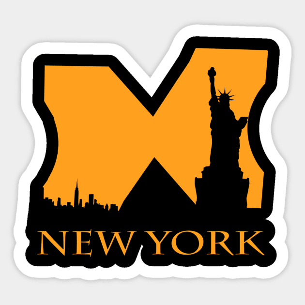 t-shirt design for new york Sticker by fateh93